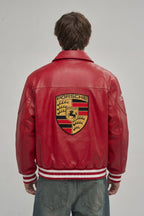 Heritage Leather Jacket Porsche 993 Turbo Red Edition