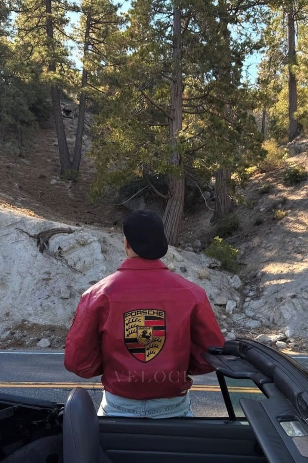 Heritage Leather Jacket Porsche 993 Turbo Red Edition