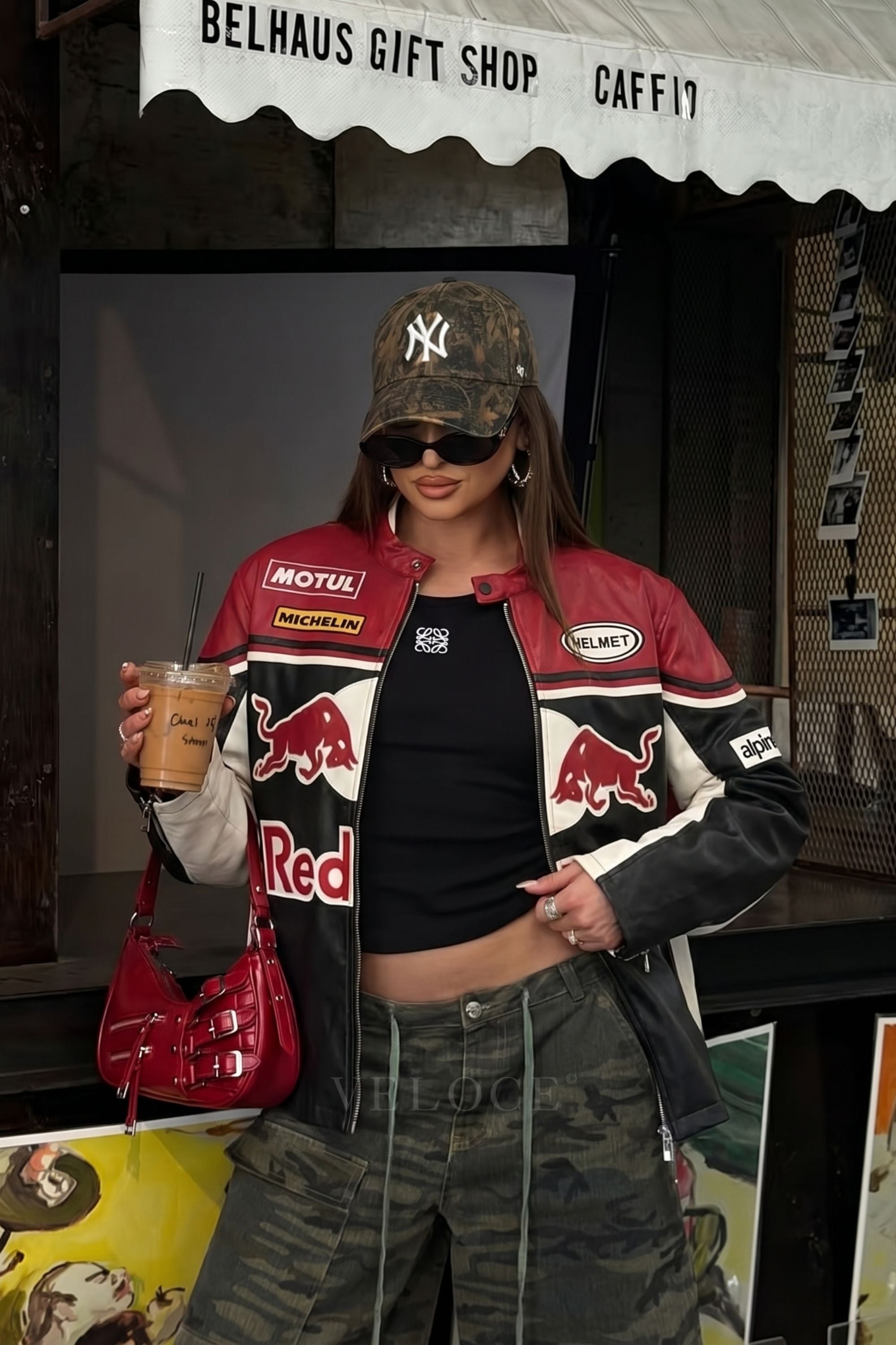Heritage Racing Jacket Red Bull Leather Racing Jacket
