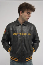 Heritage Leather Jacket Porsche 993 Turbo Black Edition