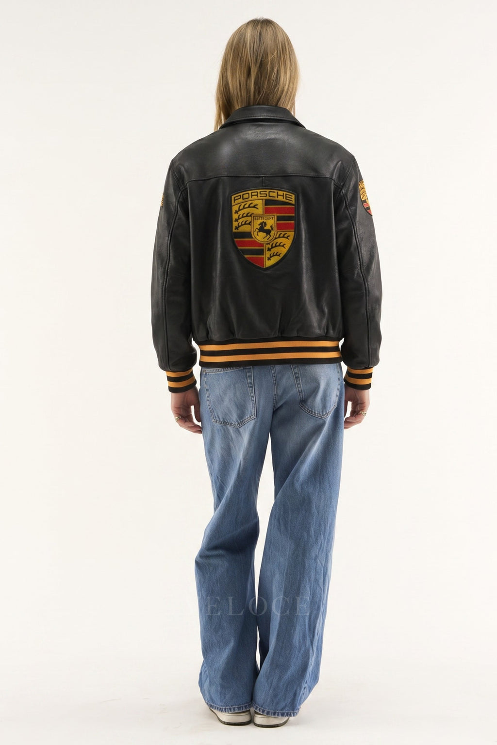 Heritage Leather Jacket Porsche 993 Turbo Black Edition