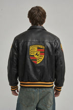 Heritage Leather Jacket Porsche 993 Turbo Black Edition