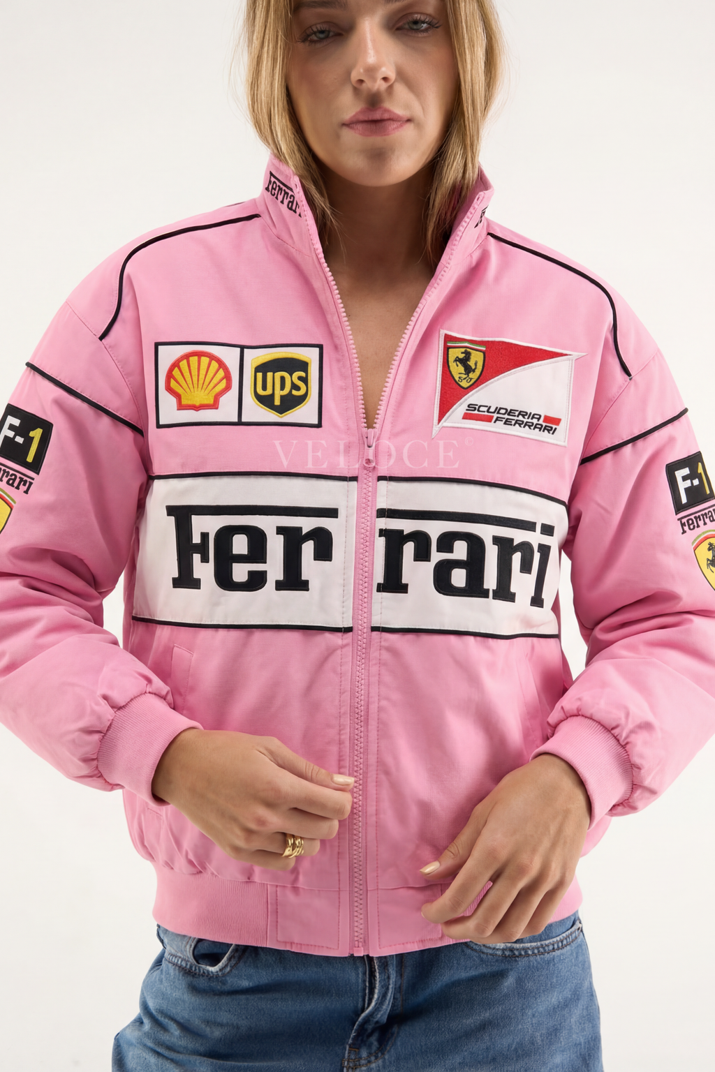 Heritage Racing Jacket Ferrari F1 Pink Edition