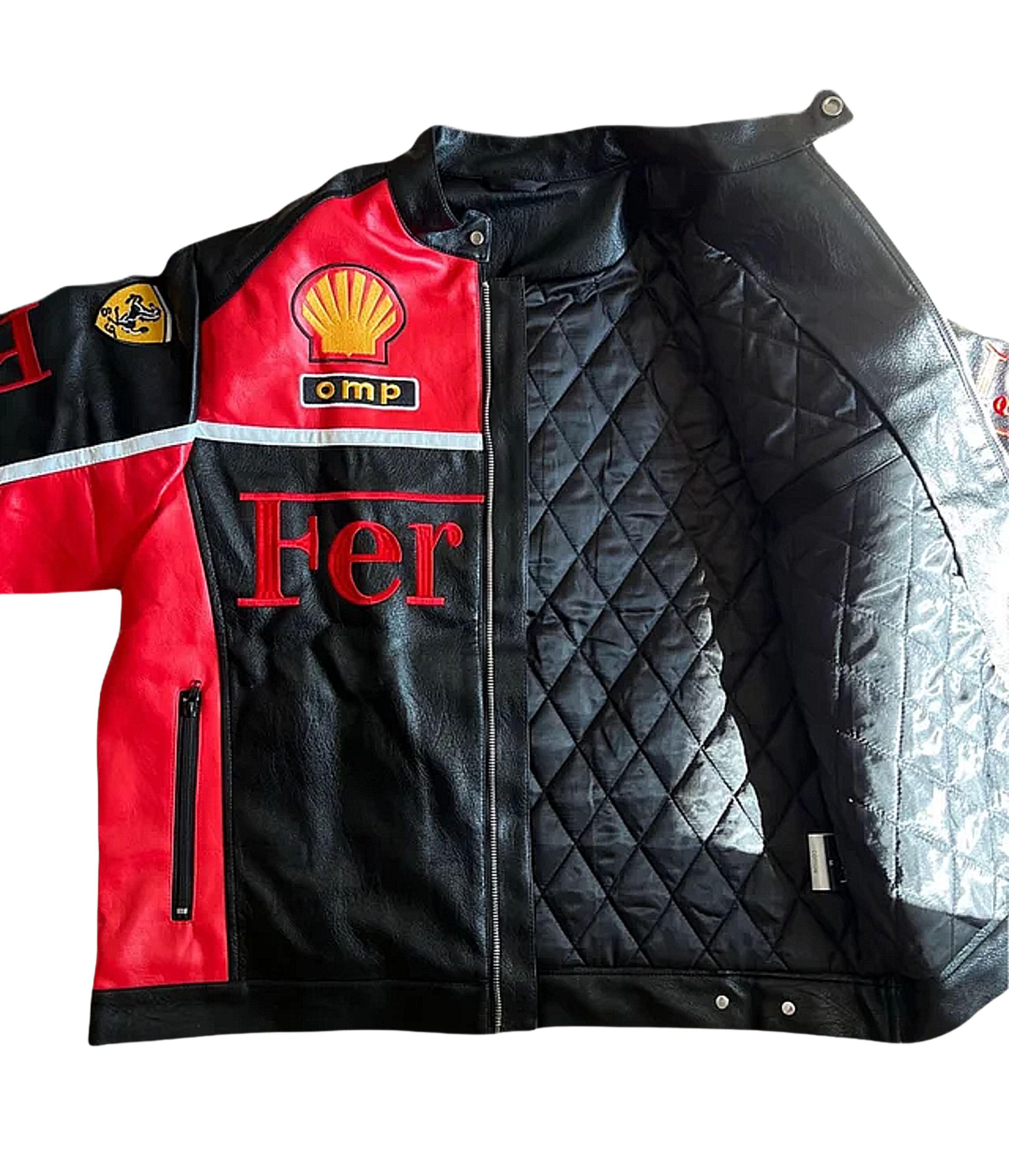 Heritage Leather Jacket Ferrari F1 Olympus Red Edition