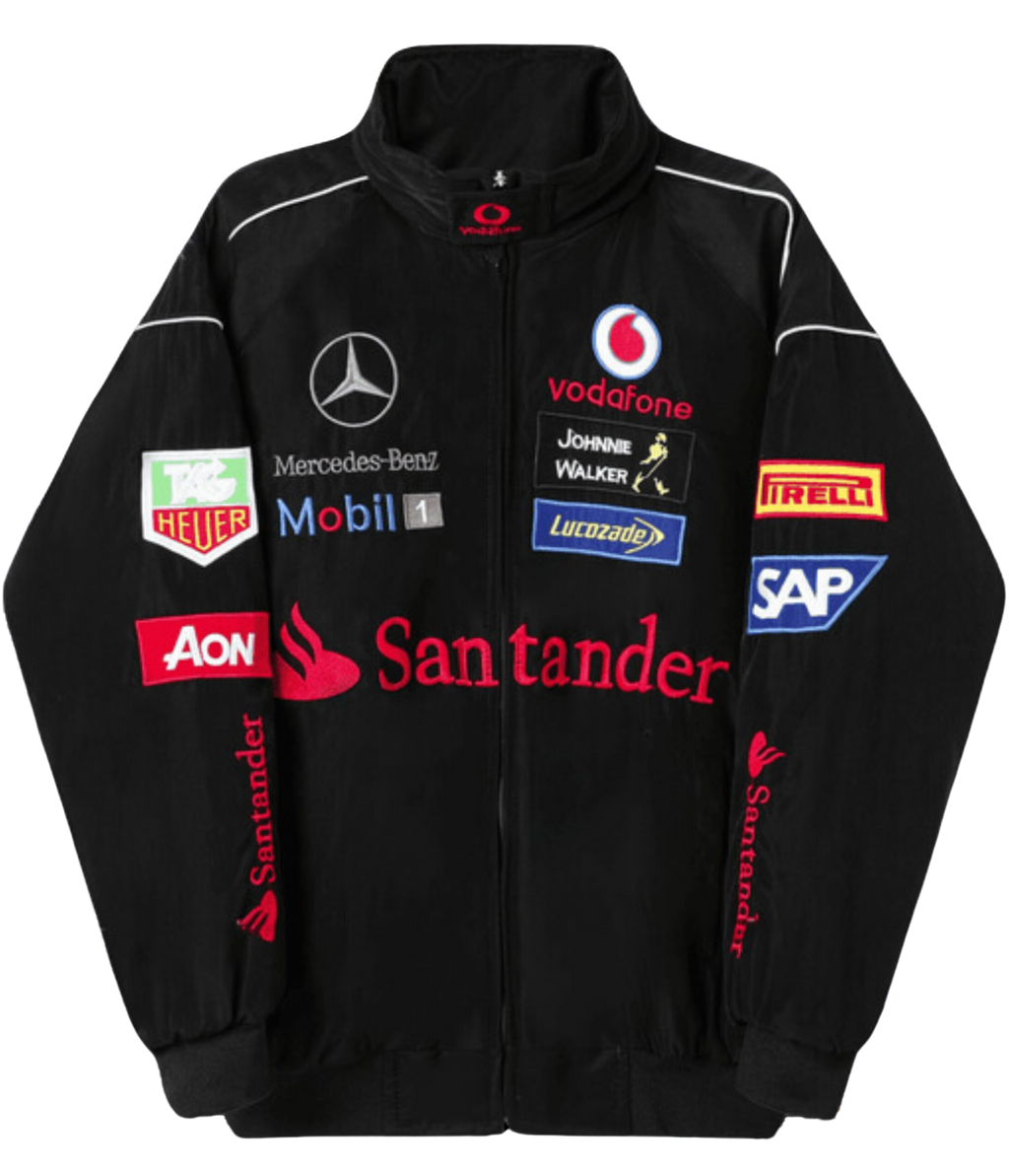 Heritage Leather Jacket Mercedes Benz Santander Vintage Jacket Black Edition