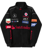 Heritage Leather Jacket Mercedes Benz Santander Vintage Jacket Black Edition