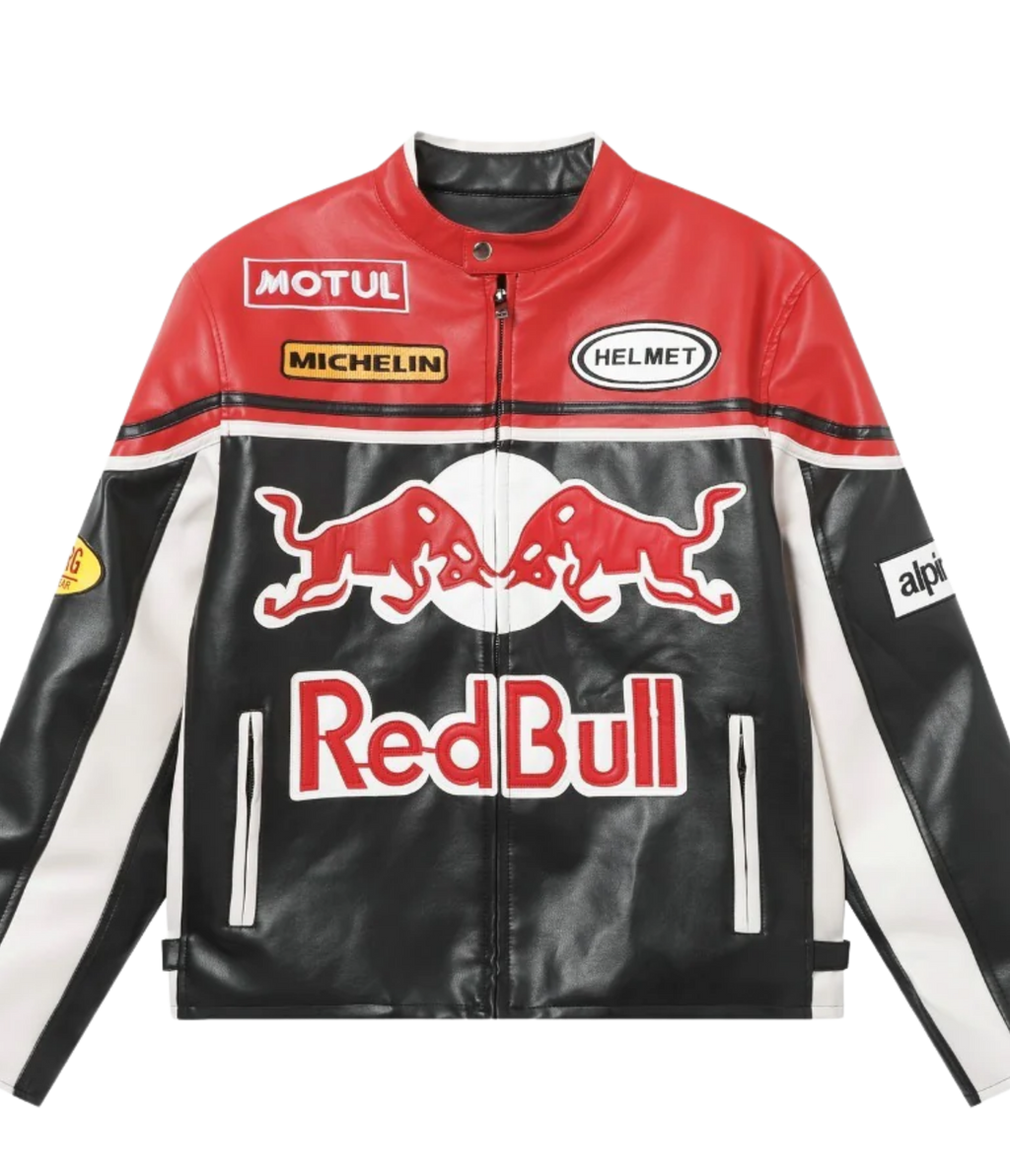 Heritage Racing Jacket Red Bull Leather Racing Jacket