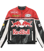 Heritage Racing Jacket Red Bull Leather Racing Jacket