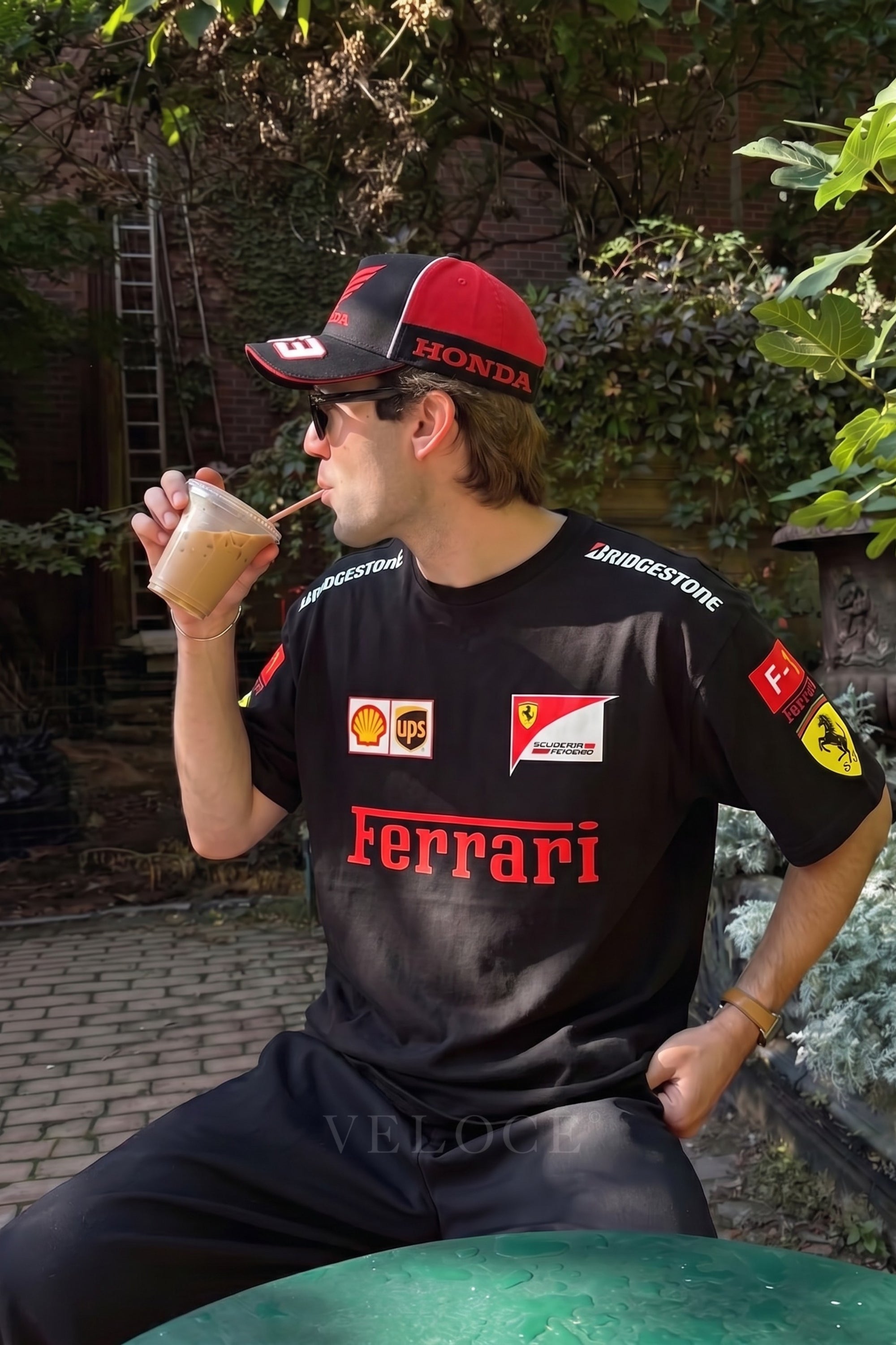 Heritage Racing T-Shirt Ferrari F1 Black Edition