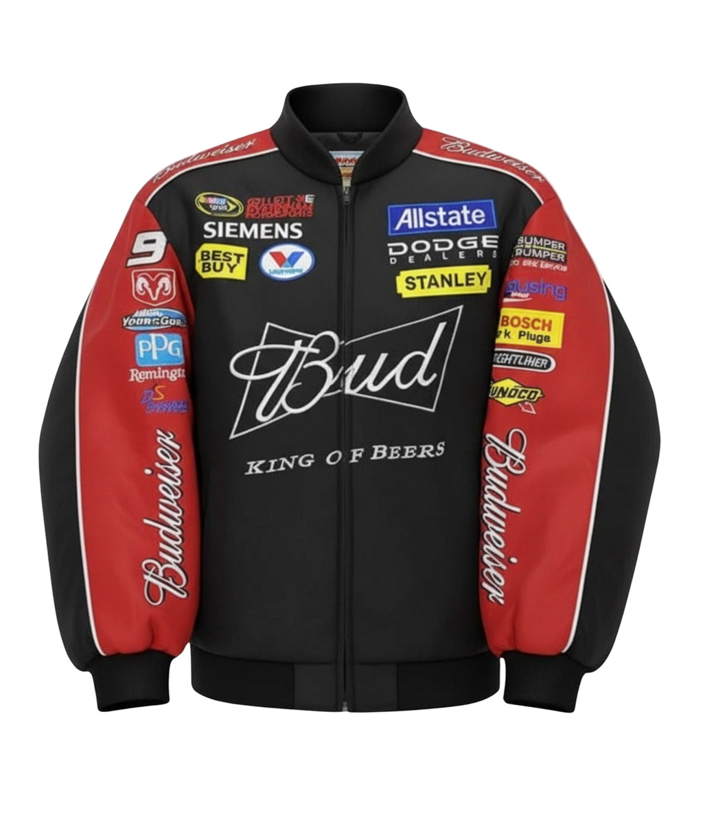 Heritage Racing Jacket Budweiser NASCAR Black Edition