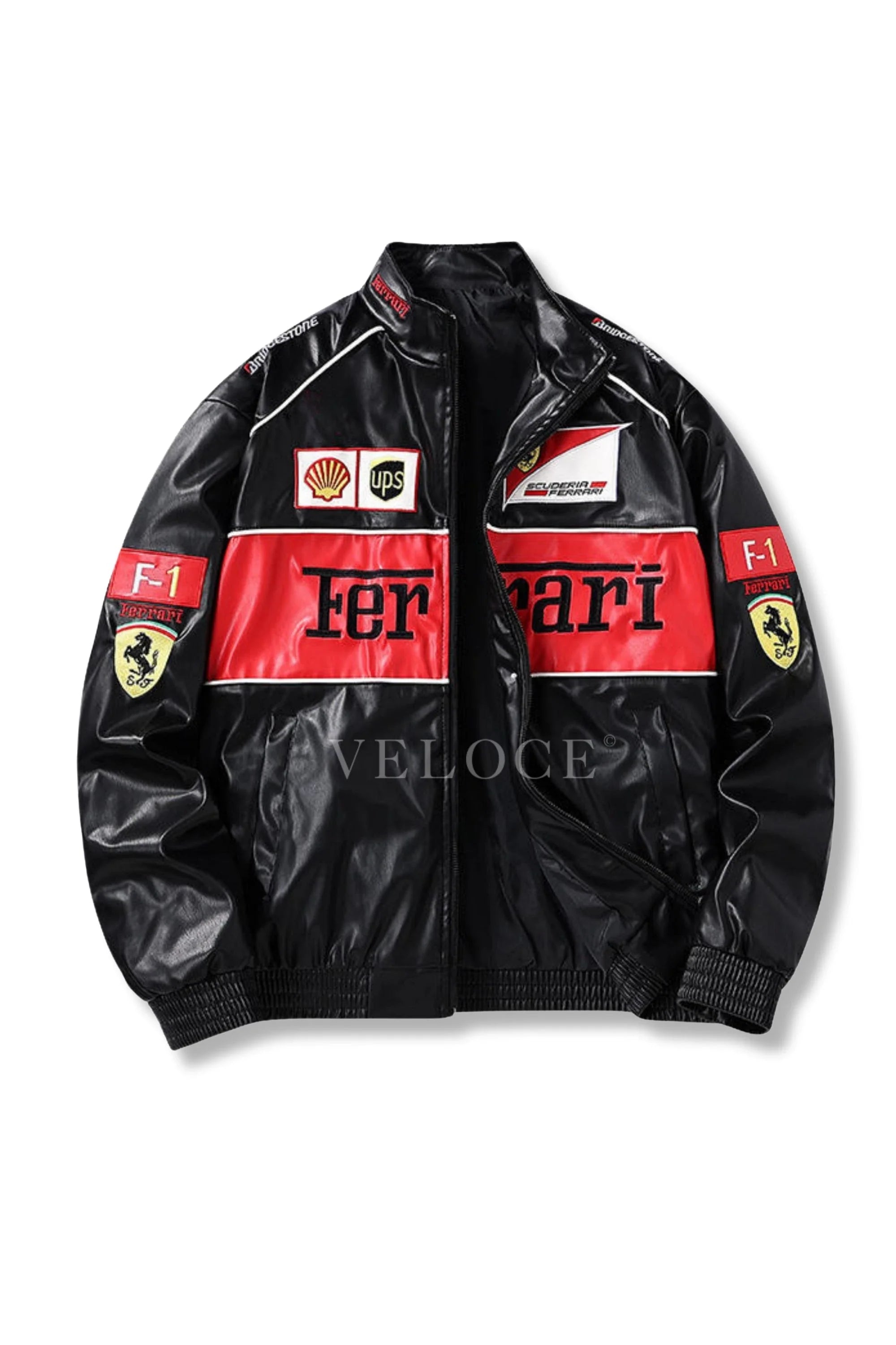 Heritage Leather Jacket Ferrari F1 Red Edition