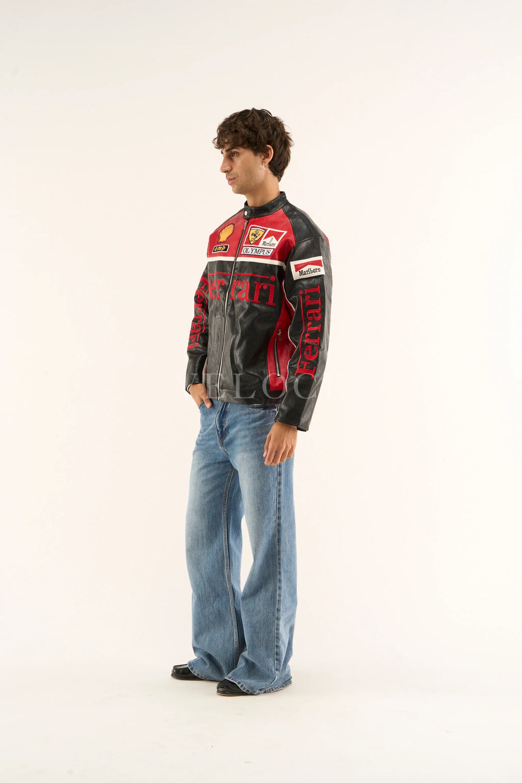 Heritage Leather Jacket Ferrari F1 Olympus Red Edition
