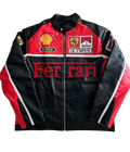 Heritage Leather Jacket Ferrari F1 Olympus Red Edition