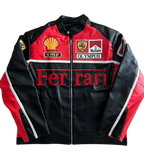 Heritage Leather Jacket Ferrari F1 Olympus Red Edition