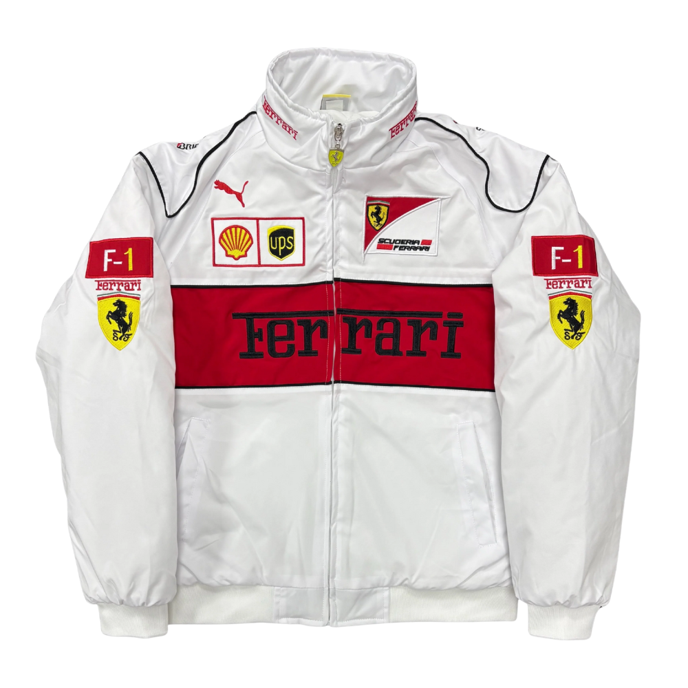 Heritage Racing Jacket Ferrari F1 White Edition
