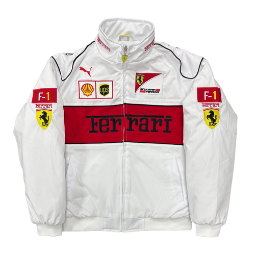 Heritage Racing Jacket Ferrari F1 White Edition