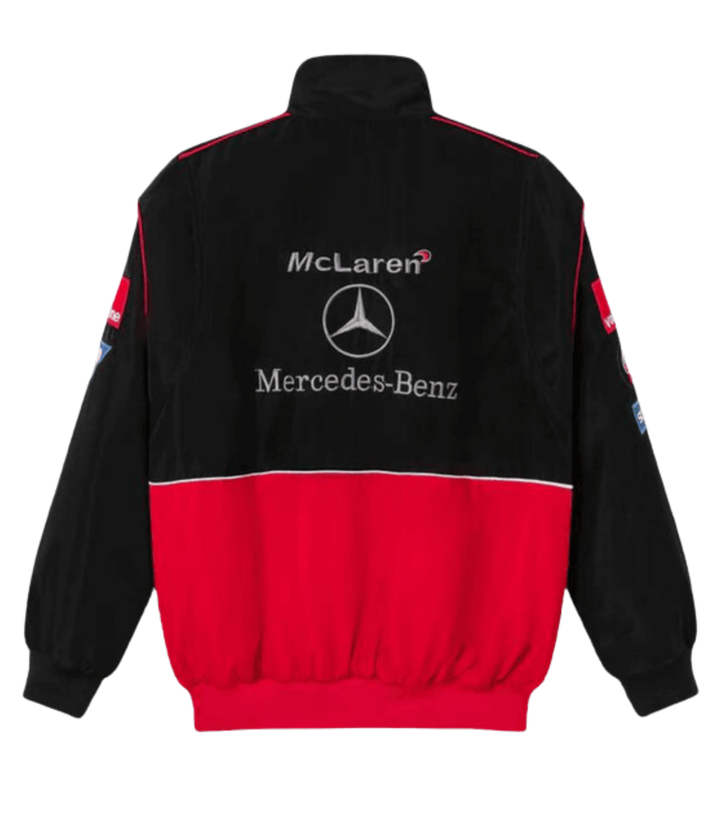 Heritage Leather Jacket McLaren x Mercedes Benz Vintage Jacket Red Edition