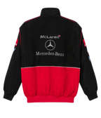 Heritage Leather Jacket McLaren x Mercedes Benz Vintage Jacket Red Edition