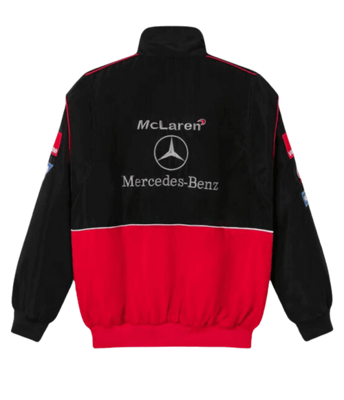 Heritage Leather Jacket McLaren x Mercedes Benz Vintage Jacket Red Edition