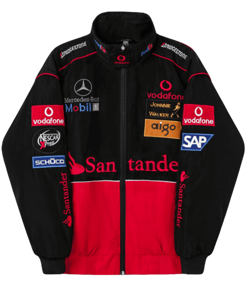 Heritage Leather Jacket McLaren x Mercedes Benz Vintage Jacket Red Edition