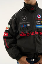 Heritage Leather Jacket Mercedes Benz Santander Vintage Jacket Black Edition