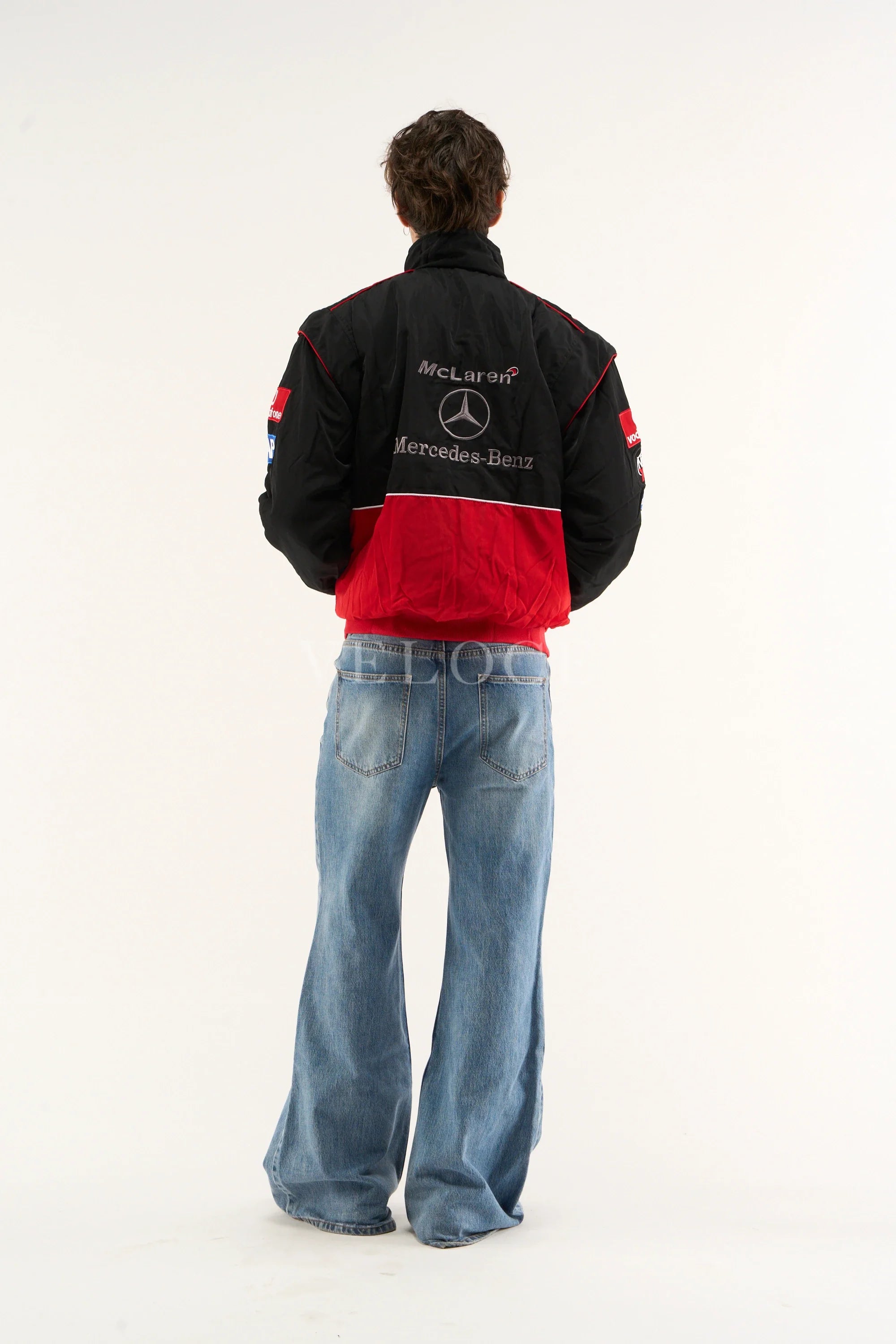 Heritage Leather Jacket McLaren x Mercedes Benz Vintage Jacket Red Edition