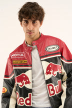Heritage Racing Jacket Red Bull Leather Racing Jacket