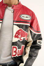 Heritage Racing Jacket Red Bull Leather Racing Jacket