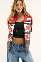 Heritage Racing Jacket Red Bull Leather Racing Jacket